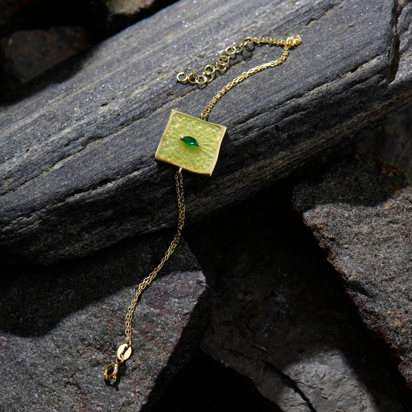Emerald Eyeburst Bracelet