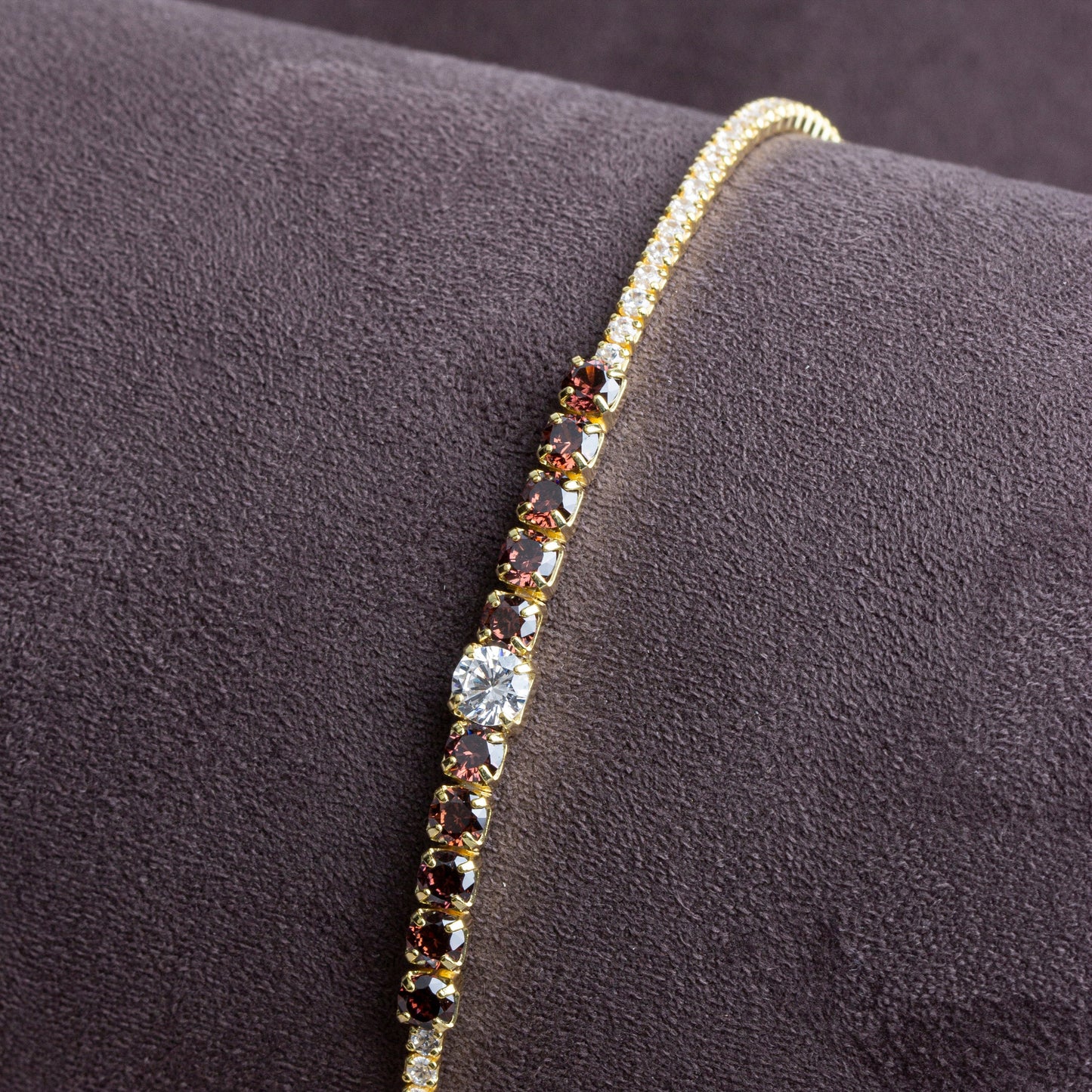 Chocolate Tennis Bracelet