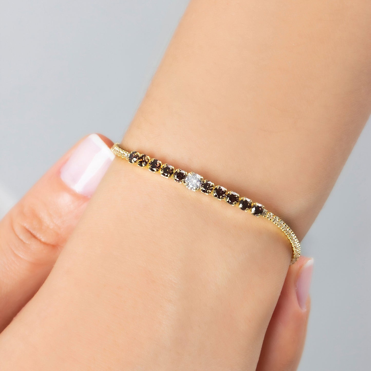 Chocolate Tennis Bracelet