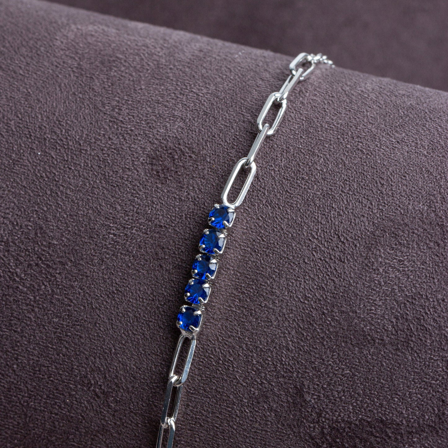 Minimalist Sapphire Bracelet