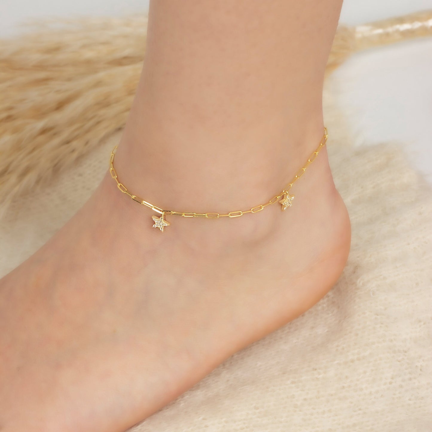 Dangling Stars Anklet