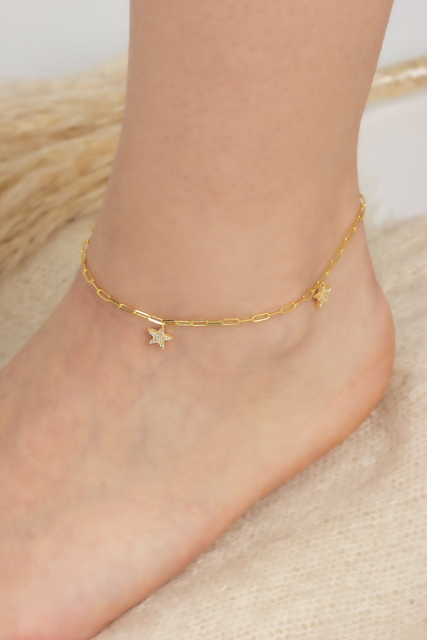 Dangling Stars Anklet