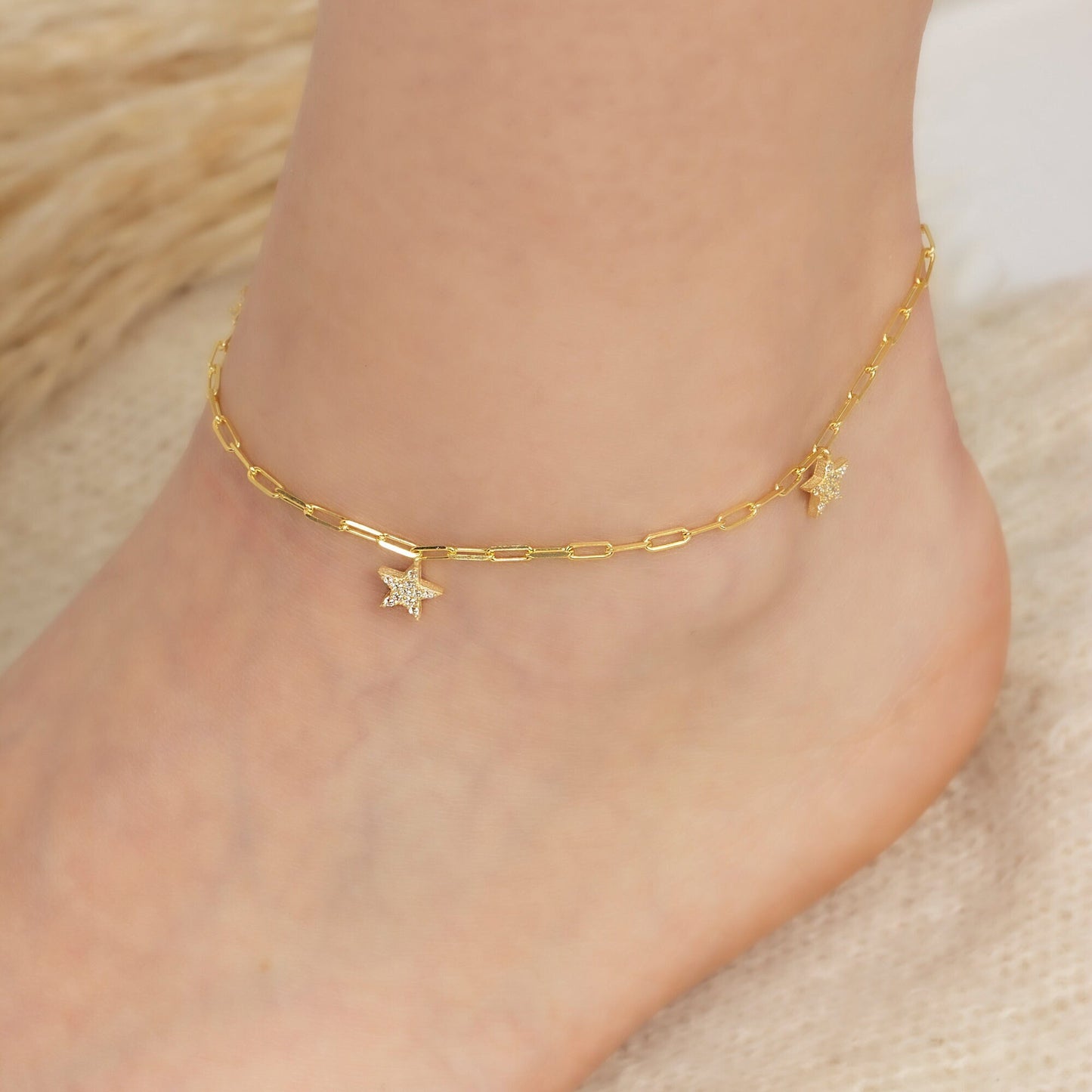 Dangling Stars Anklet