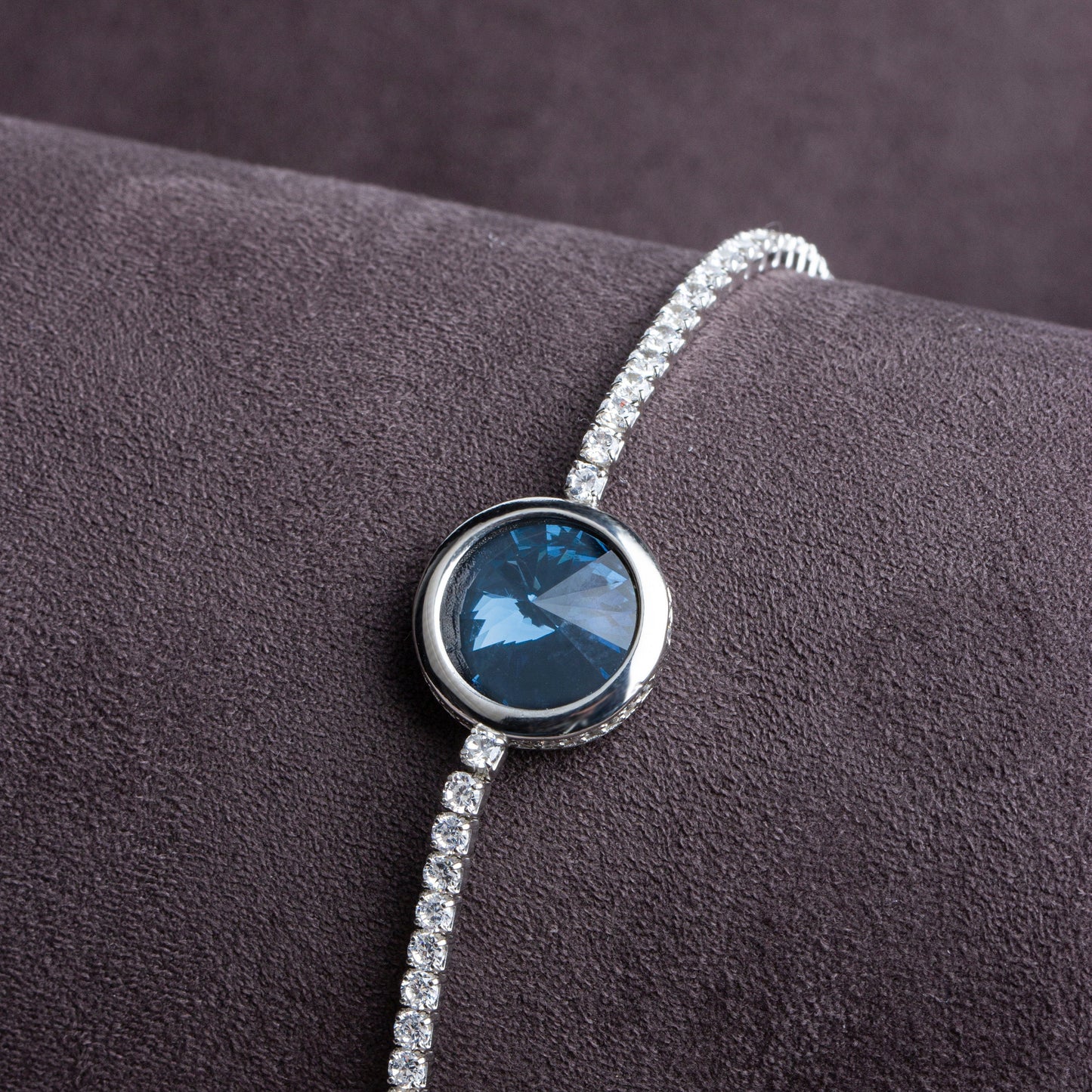 Sapphire Diamond Tennis Bracelet
