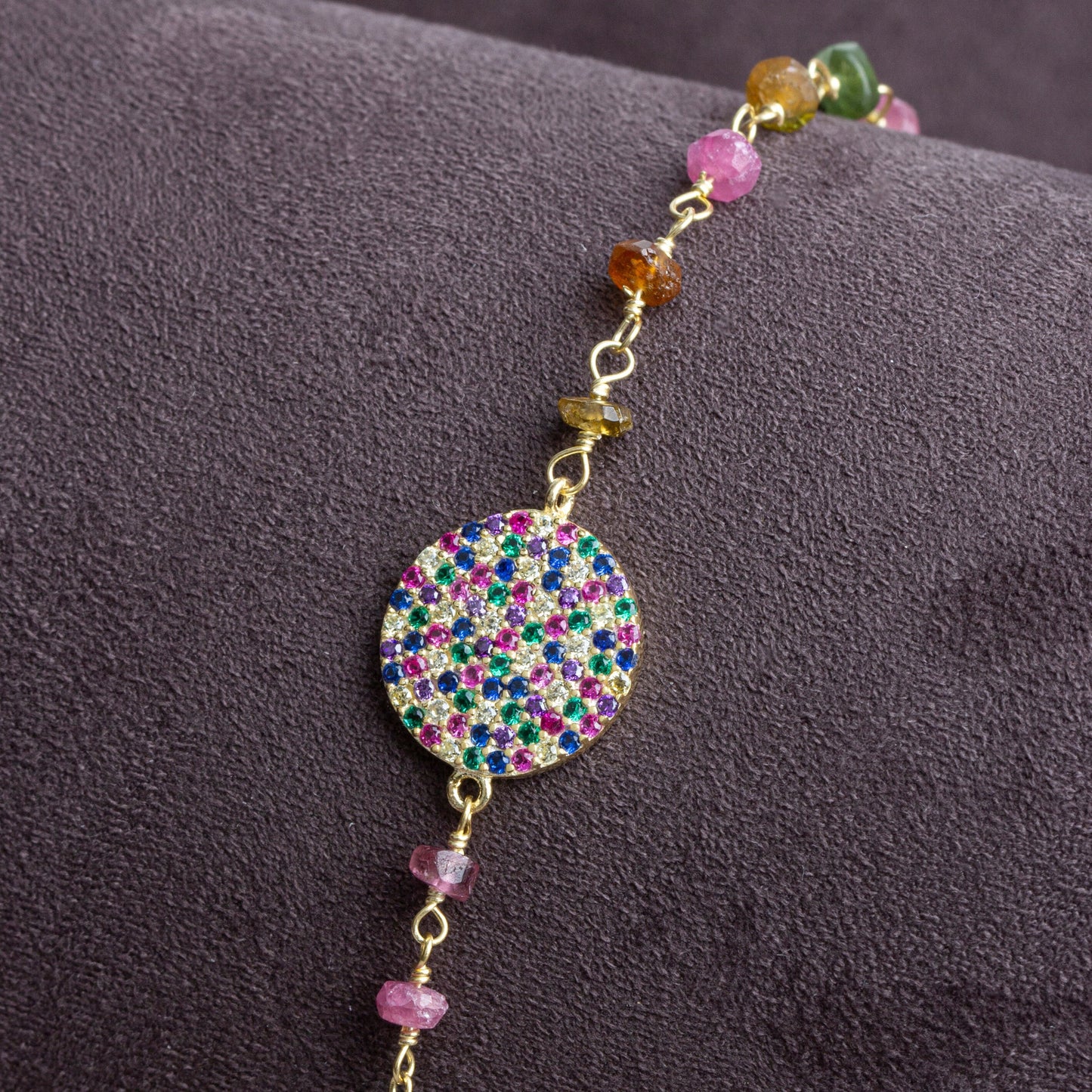 Minimalist Rainbow CZ Bracelet