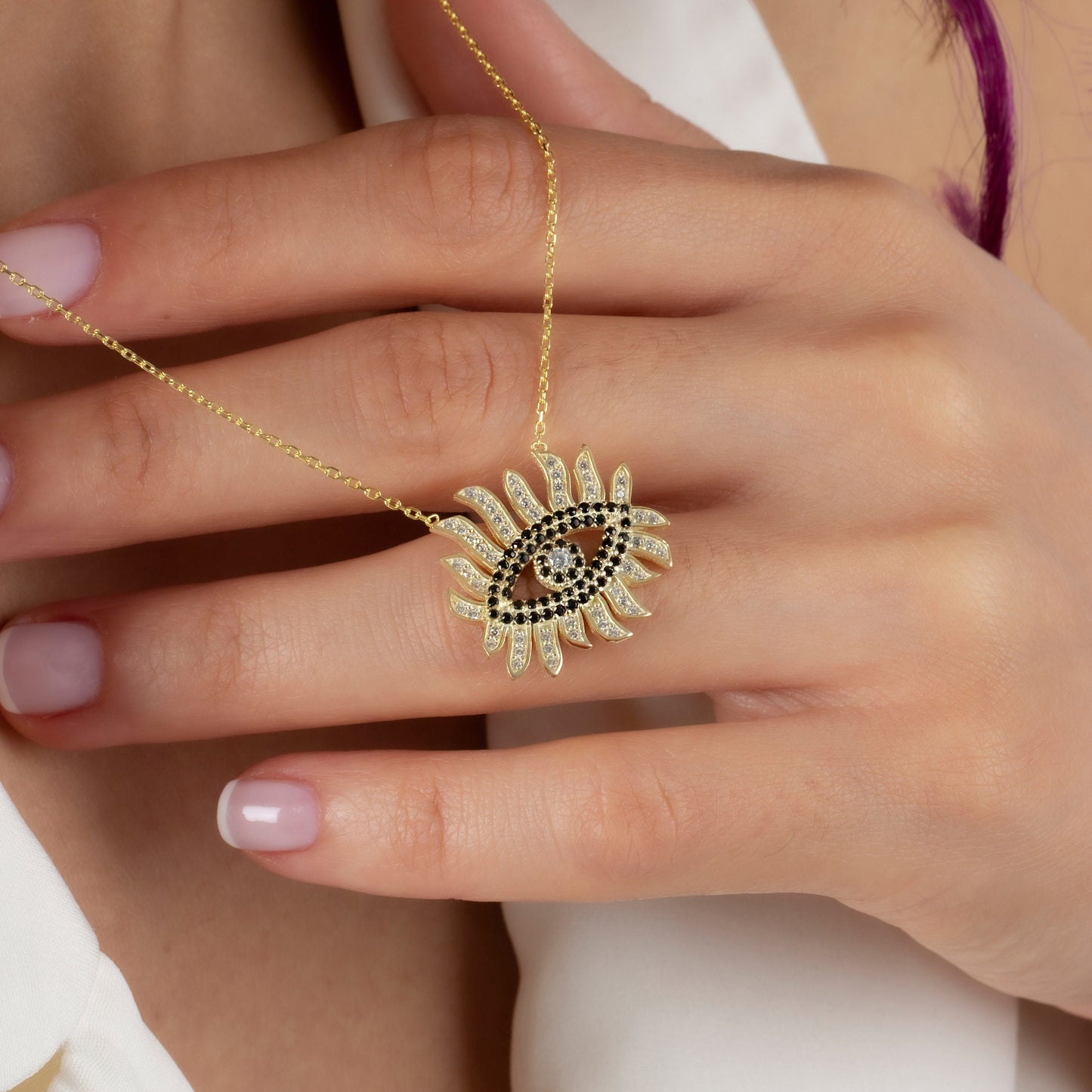 Layering Evil Eye Necklace