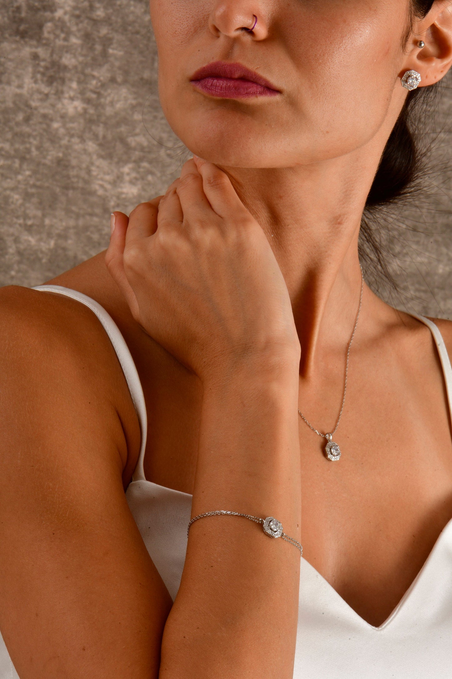Baguette Diamond Necklace