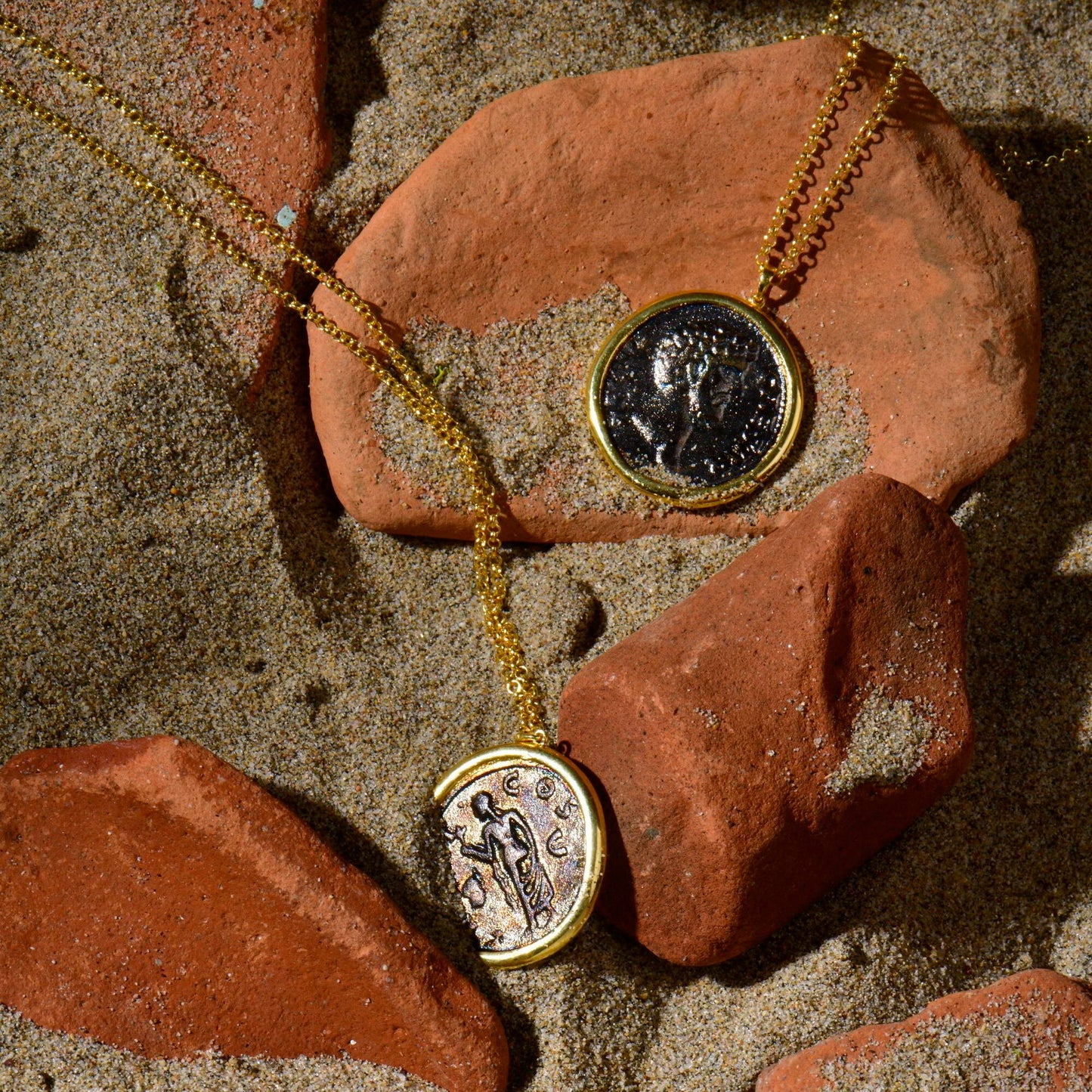 Caesar Roman Coin Necklace
