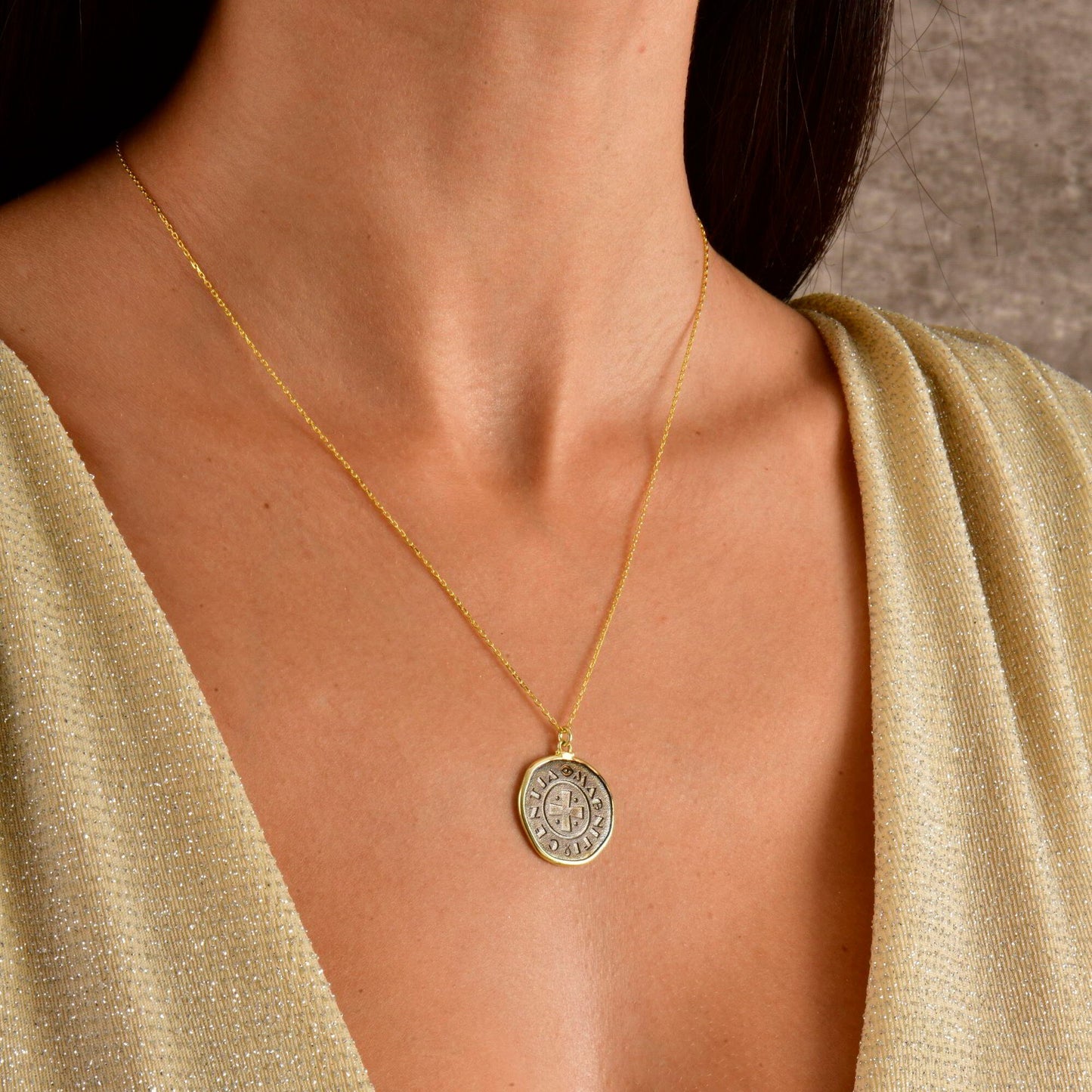 Antique Coin Necklace