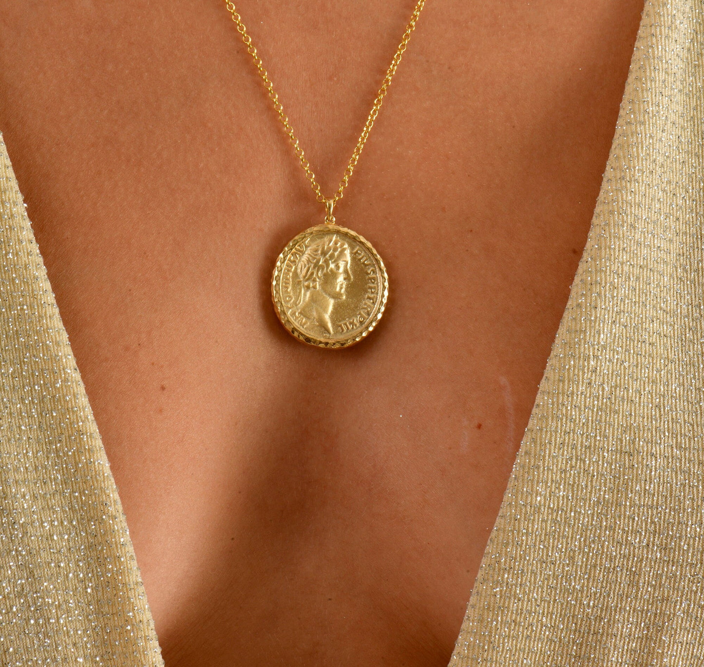 Antoninus Pius Coin Necklace