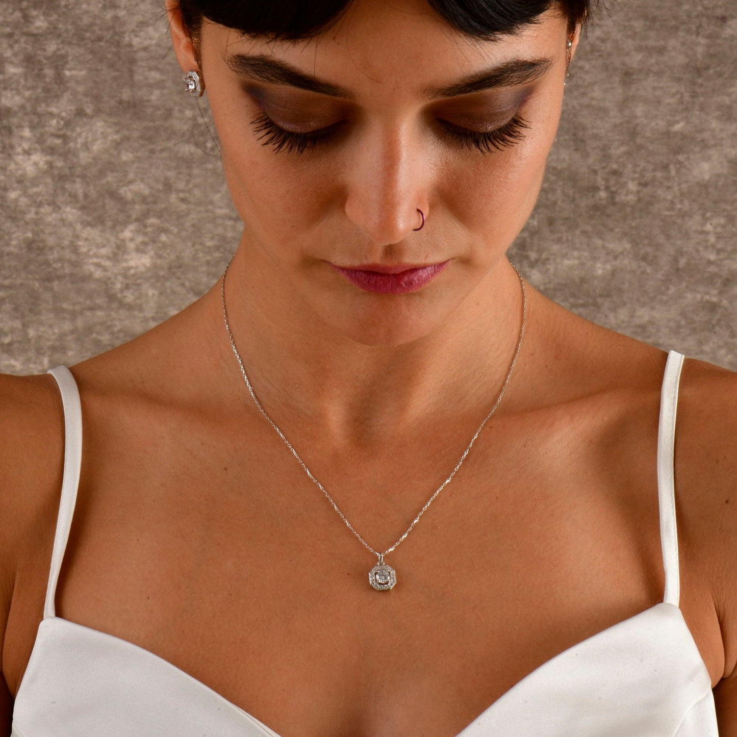 Baguette Diamond Necklace