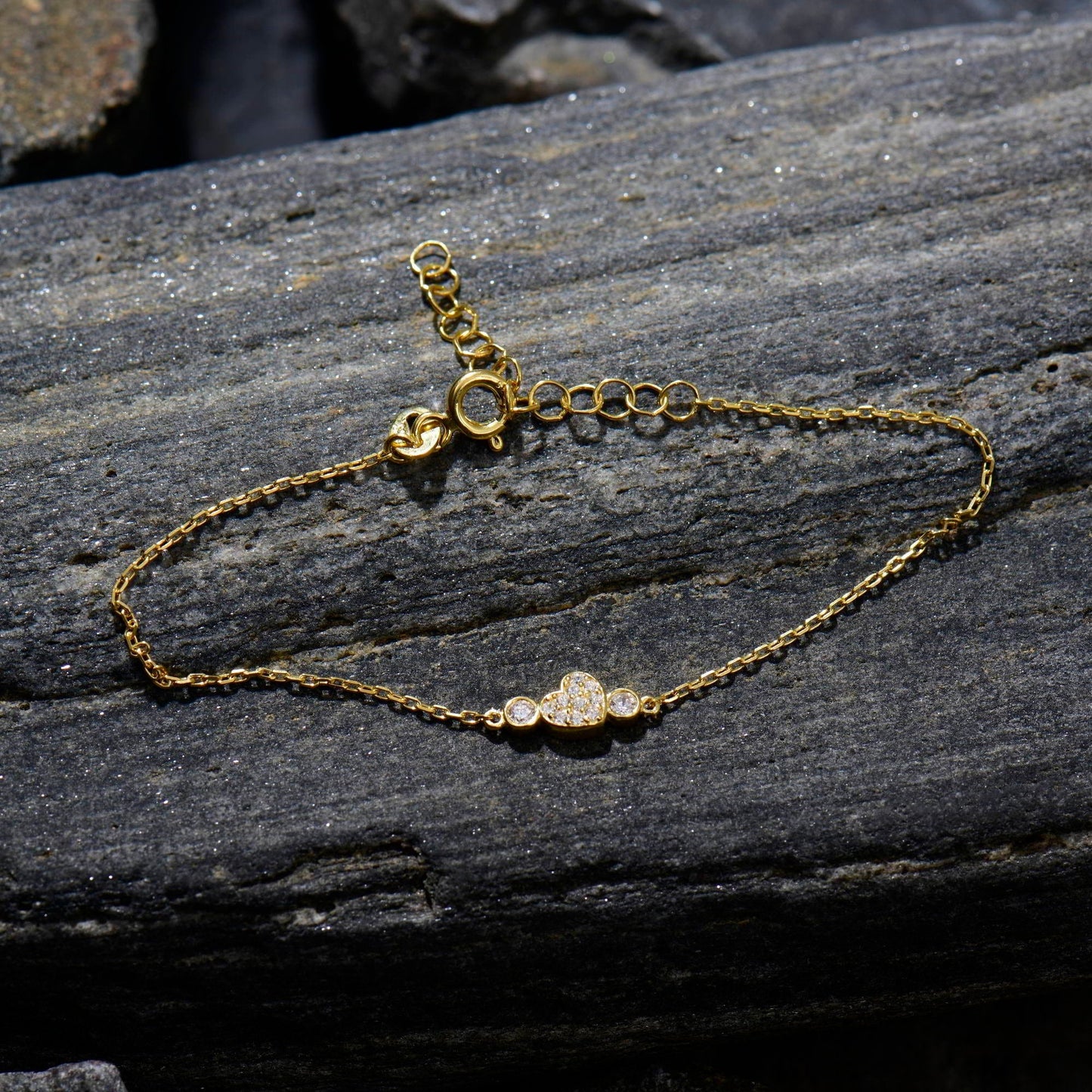 Diamond Heart Bracelet