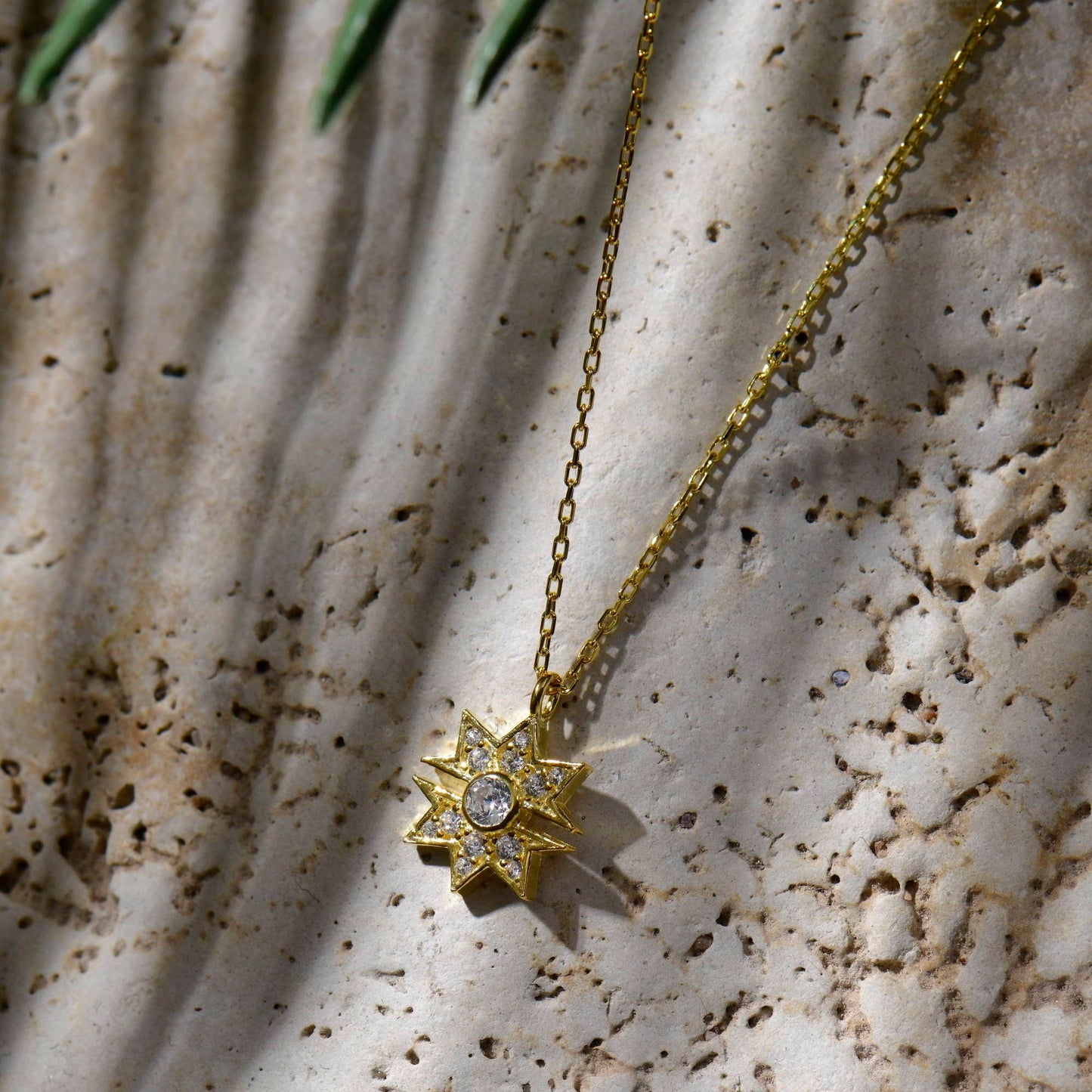 Diamond Sunburst Necklace