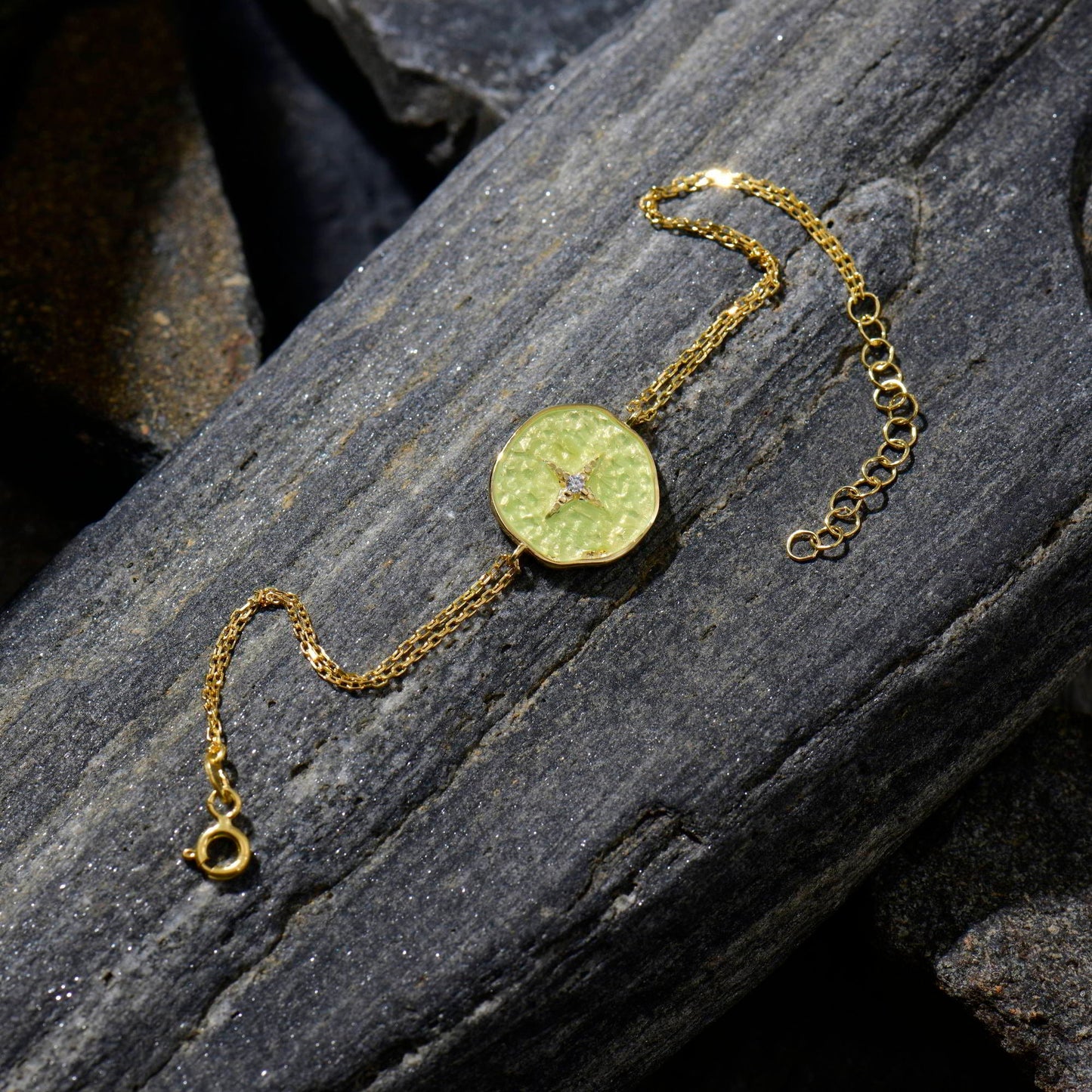 Diamond Star Disc Bracelet
