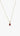 Silver Teardrop Ruby Birthstone Necklace July Birthstone Pendant