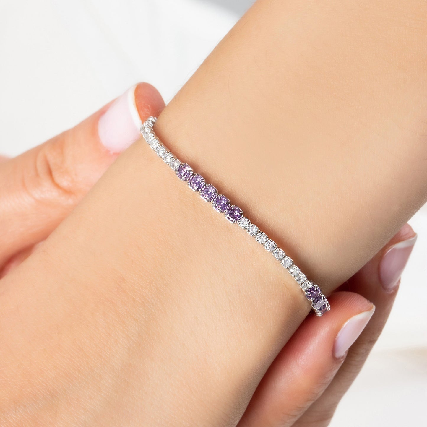 Amethyst Tennis Bracelet