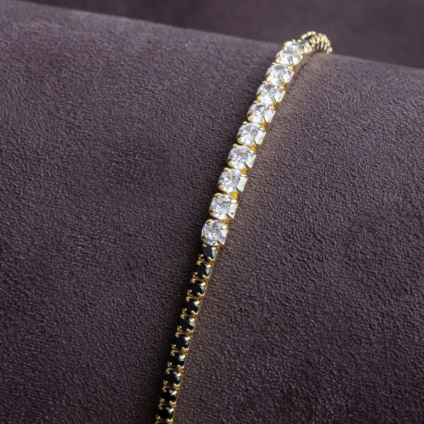 Black&White Tennis Bracelet