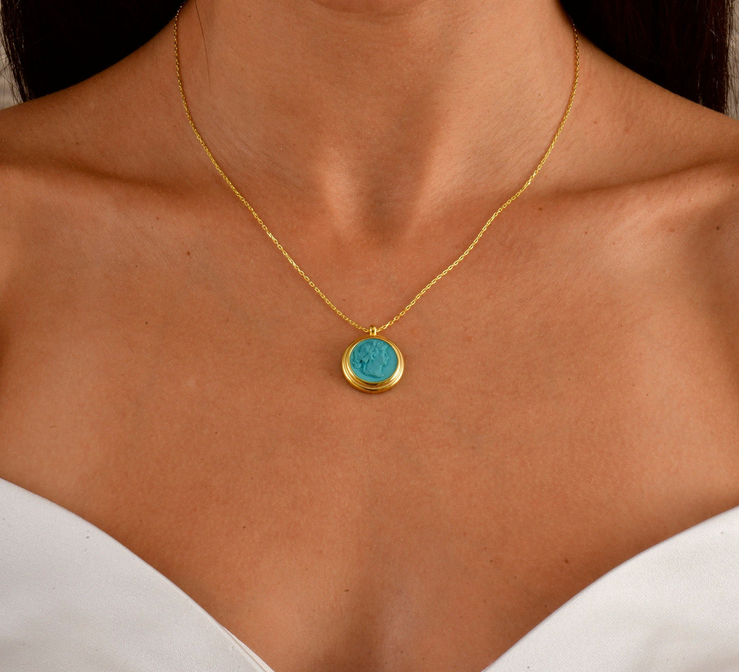 Intaglio Aphrodite Necklace