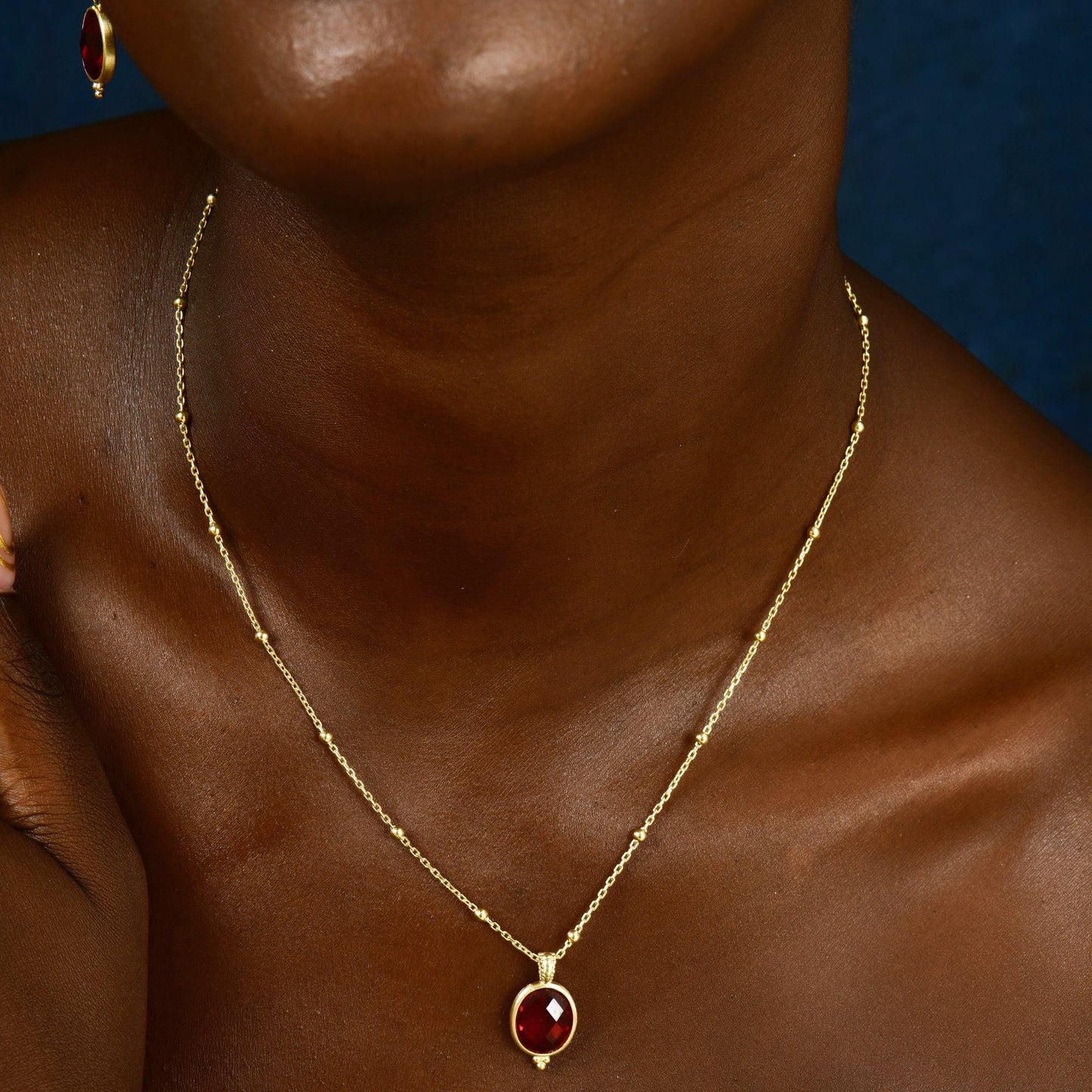 Ruby Gemstone Necklace