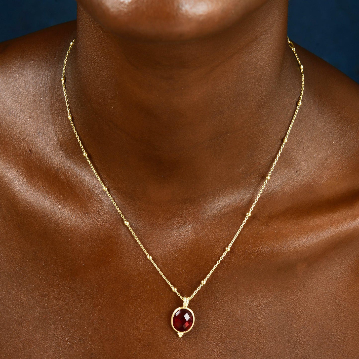 Ruby Gemstone Necklace