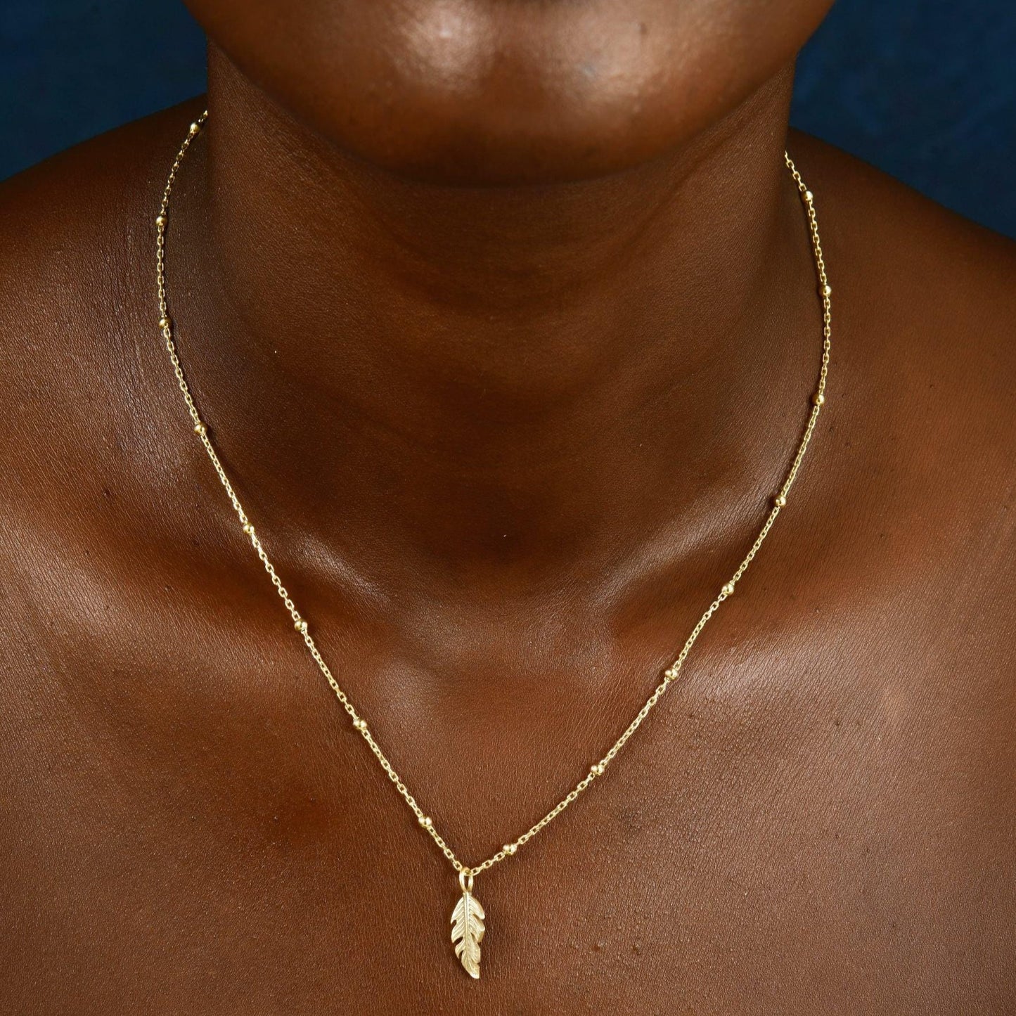 Minimalist Feather Necklace