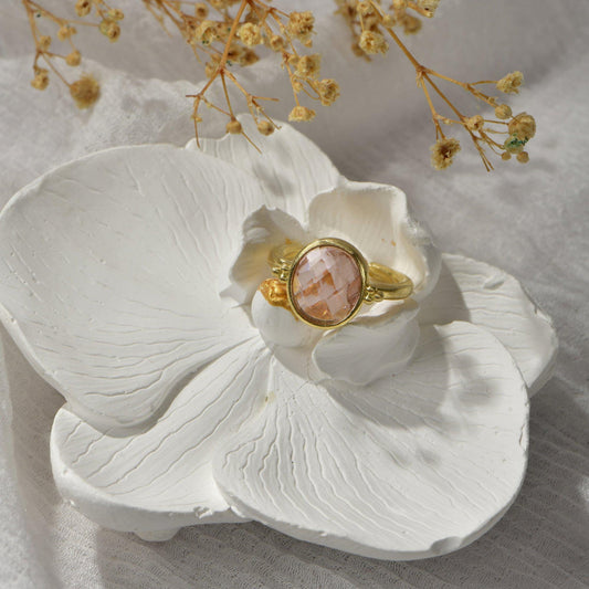 Pink Tourmaline Ring, Gold Gemstone Ring, Tourmaline Gemstone Ring, Pink Tourmaline Crystal Ring, Gemstone Ring, Birthstone Ring, Vintage Ring, Antique Ring