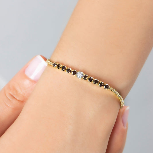 Chocolate Tennis Bracelet
