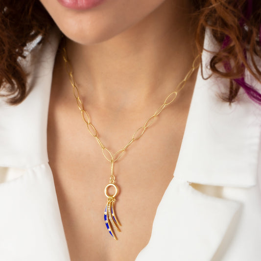 Layering Blue Moon Necklace