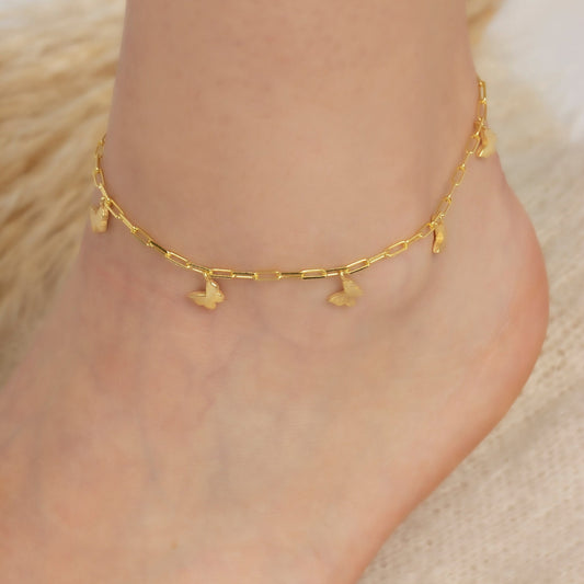 Dangling Butterfly Anklet