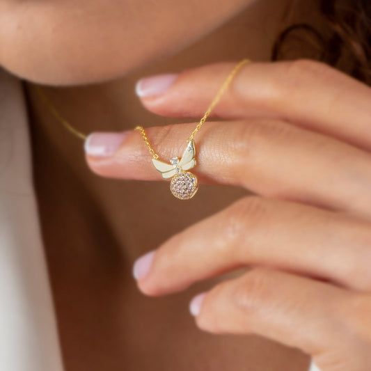 Minimalist Bee Necklace