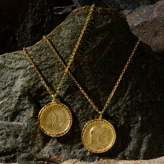Augustus Roman Coin Necklace