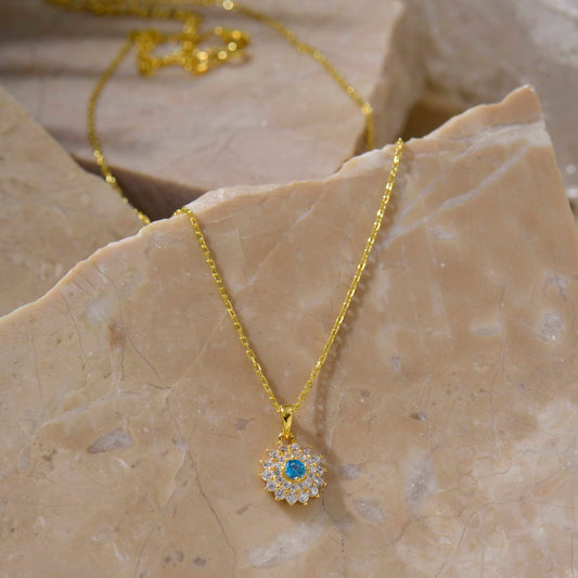 Turquoise Flower Necklace